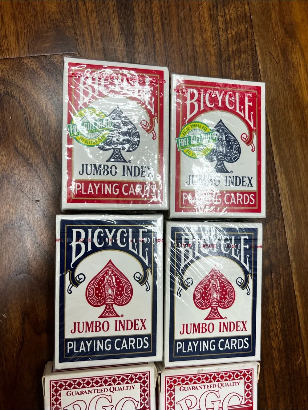 Lot of 5 NWT Bicycle and 2 PGC Playing Cards - Picture 2 of 11